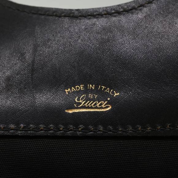 GUCCI GG Canvas Web Sherry Line Hand Bag Black Red Green Auth ep1216 - Picture 10 of 16